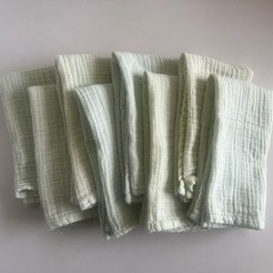 Organic Cotton Napkins // Sage // Set of 8